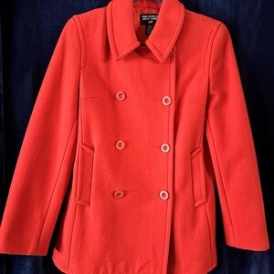 Polo Jeans Ralph Lauren Vibrant/Chic Wool Blend  Orange Peacoat Fall Winter